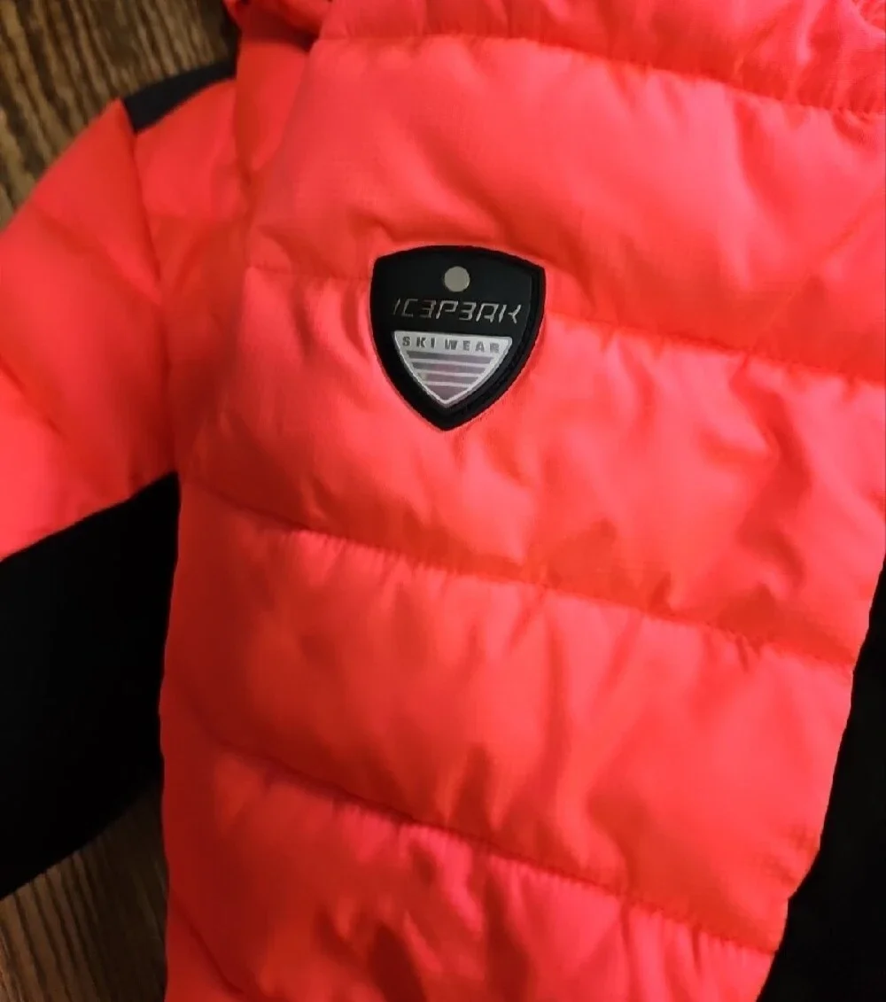 Girl's Hot Pink & Black/Gray Quilted Puffer Jacket with Fur-Trim Removable Hood